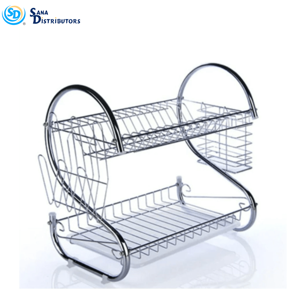 Dish Drainer Metal 2-layer 17"x10"4.5"