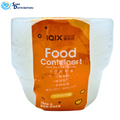 Round Plastic Food Container 10 Pack - 750 mL