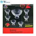 Glass Bowl Set 7pcs 8.5"x4.5"