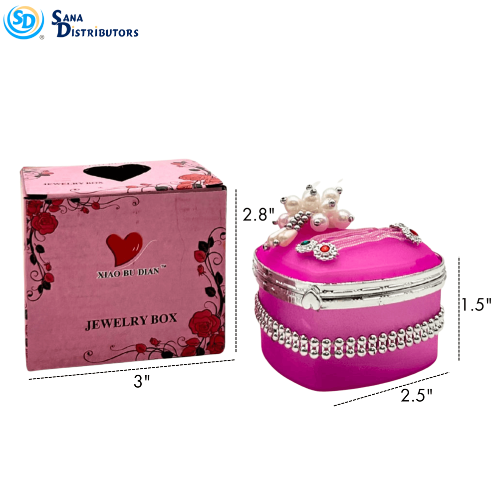 Plastic Jewelry Box [2.5" x 3" x 1.5"]