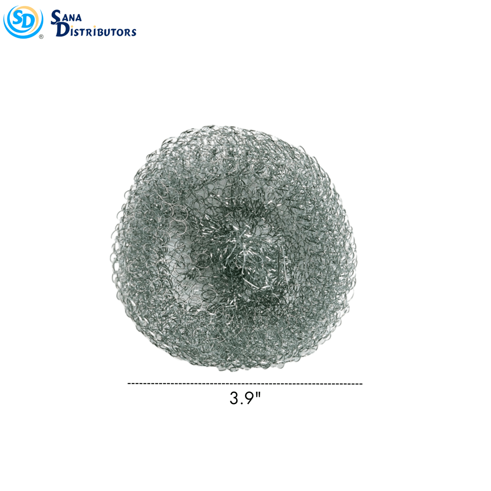 Sd Stainless Steel Scouring Pads 3pcs [3.9"]