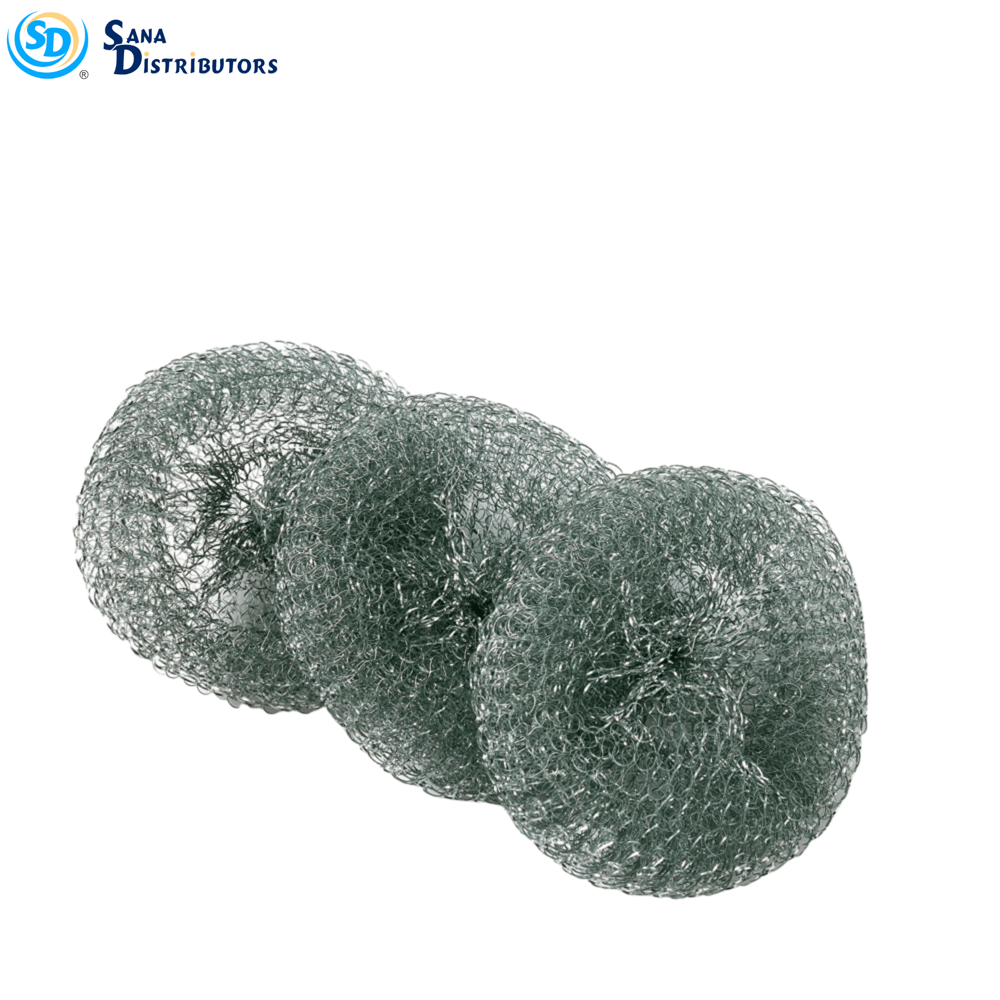 Sd Stainless Steel Scouring Pads 3pcs [3.9"]