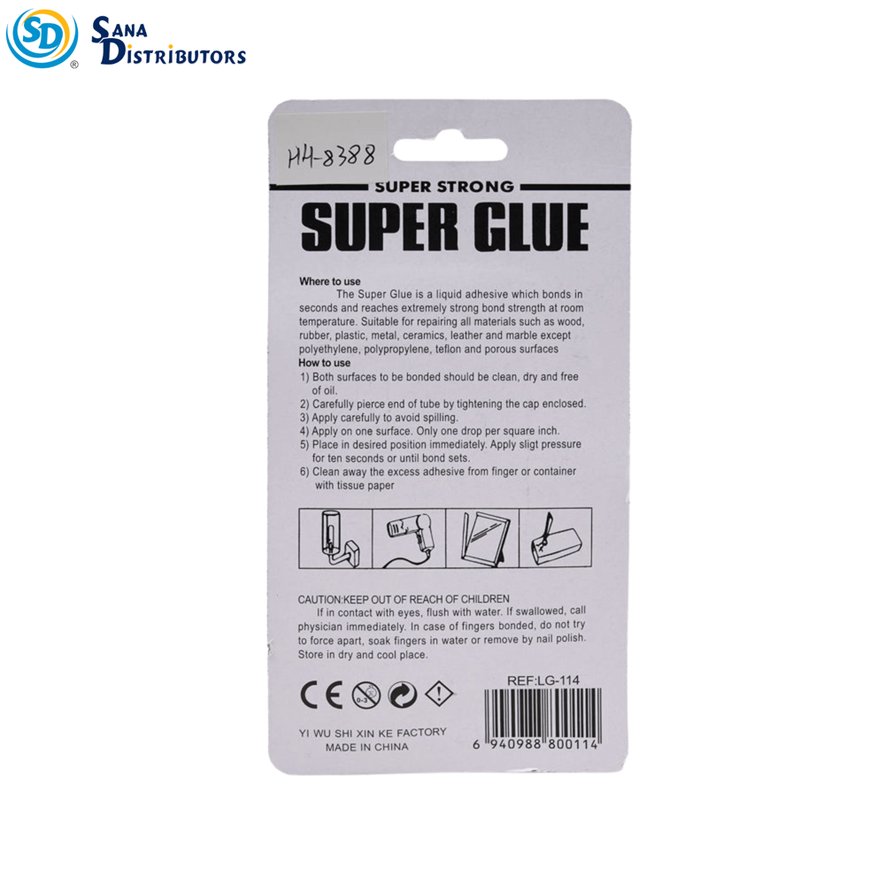 Super Glue 2pk ($11.88 for 12pcs
