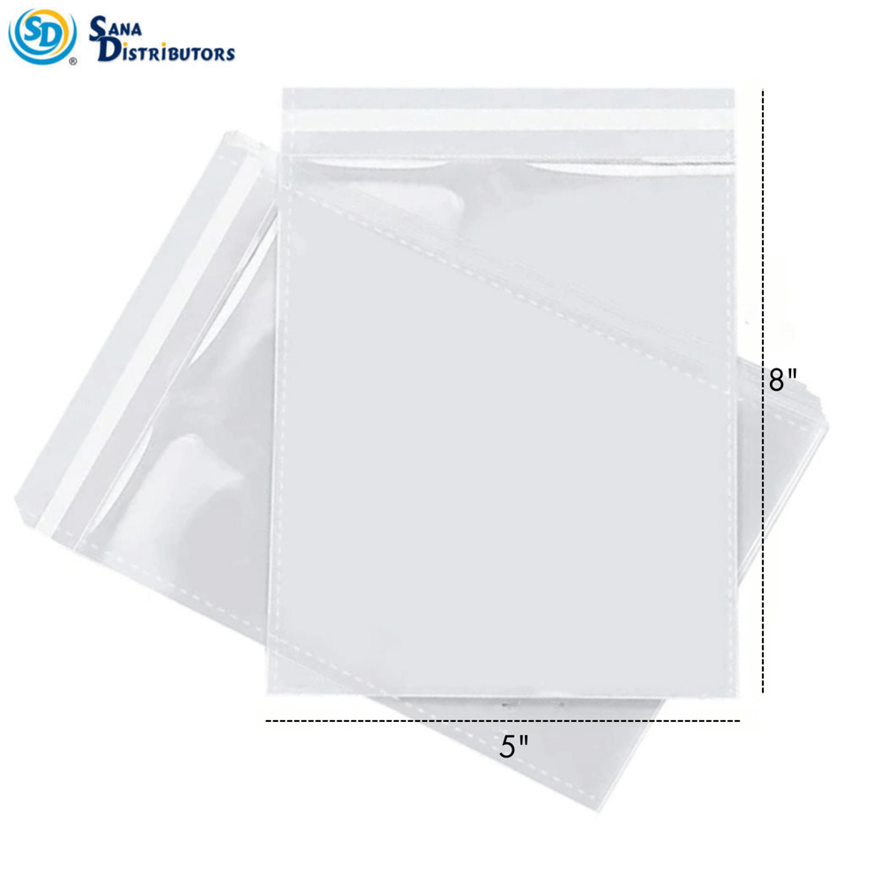 Sd Clear Packing Bags [8" x 5"] 100pcs ($0.04 per Unit)