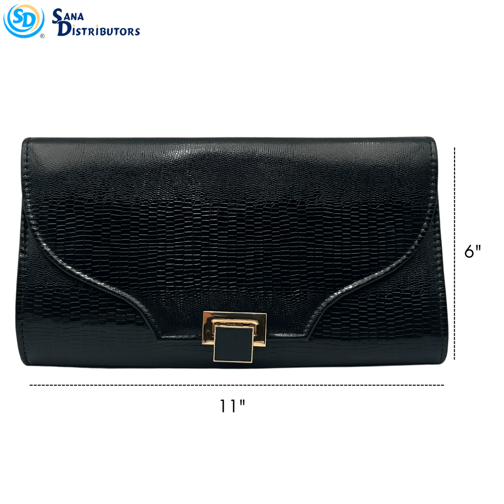 Crossbody Purse W/ Chain Strap - Assorted Colours