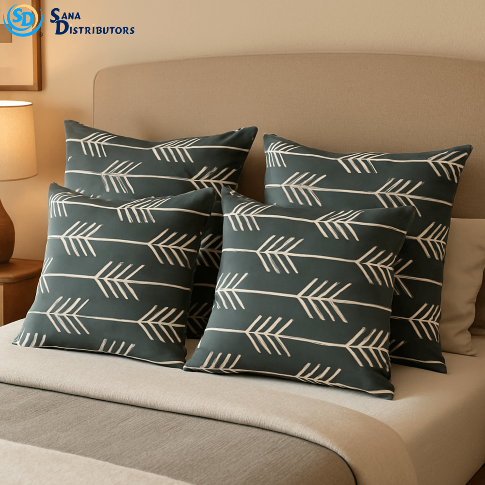 Patterned Cushion Covers 18" x 18" 4pcs - Assorted Designs