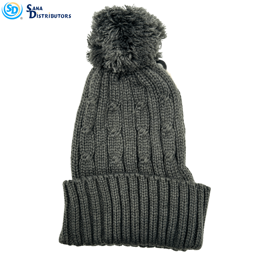 Sd Ladies Hat W/pompom & Fold