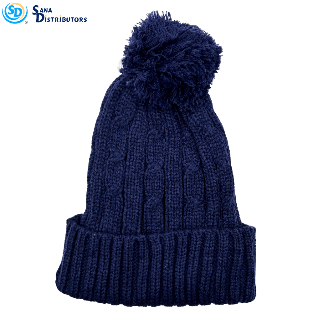 Sd Ladies Hat W/pompom & Fold
