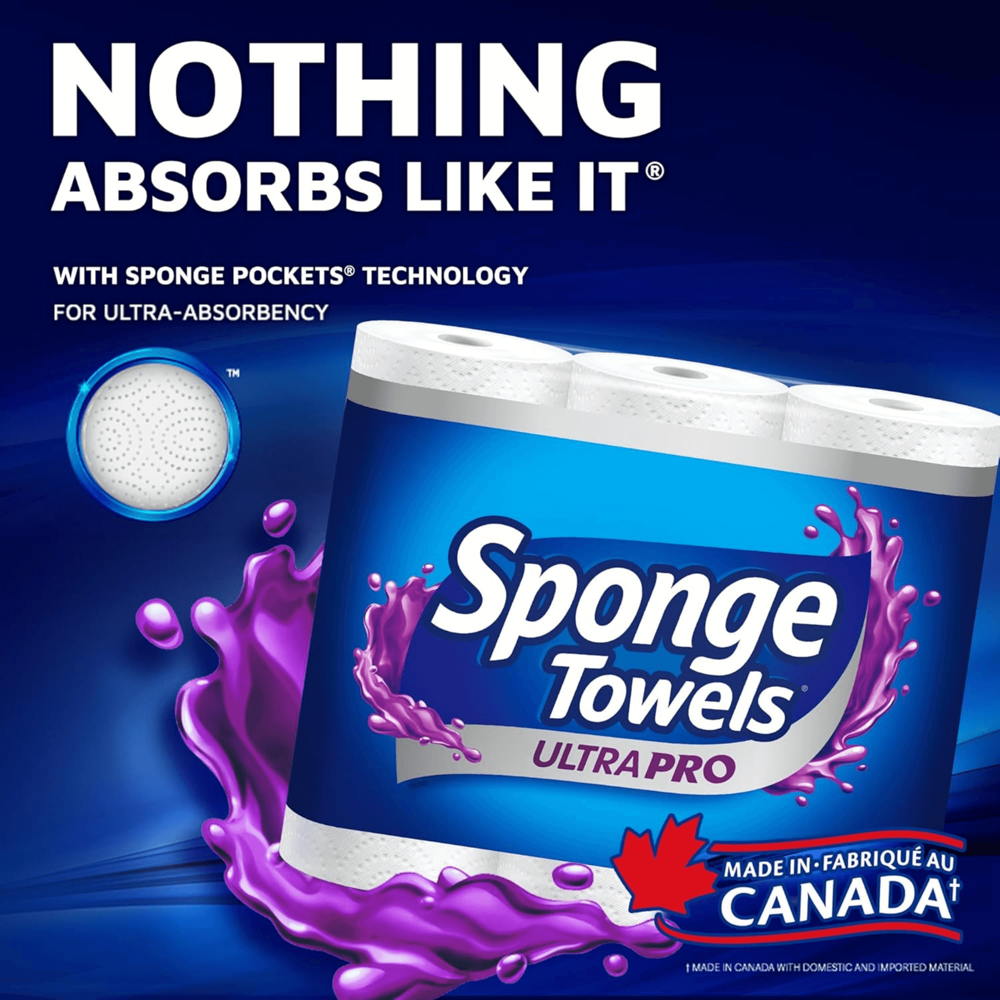 Sponge Towels 2-ply 4=8 Rolls [98 Towels] ($32.94 for 6pcs)