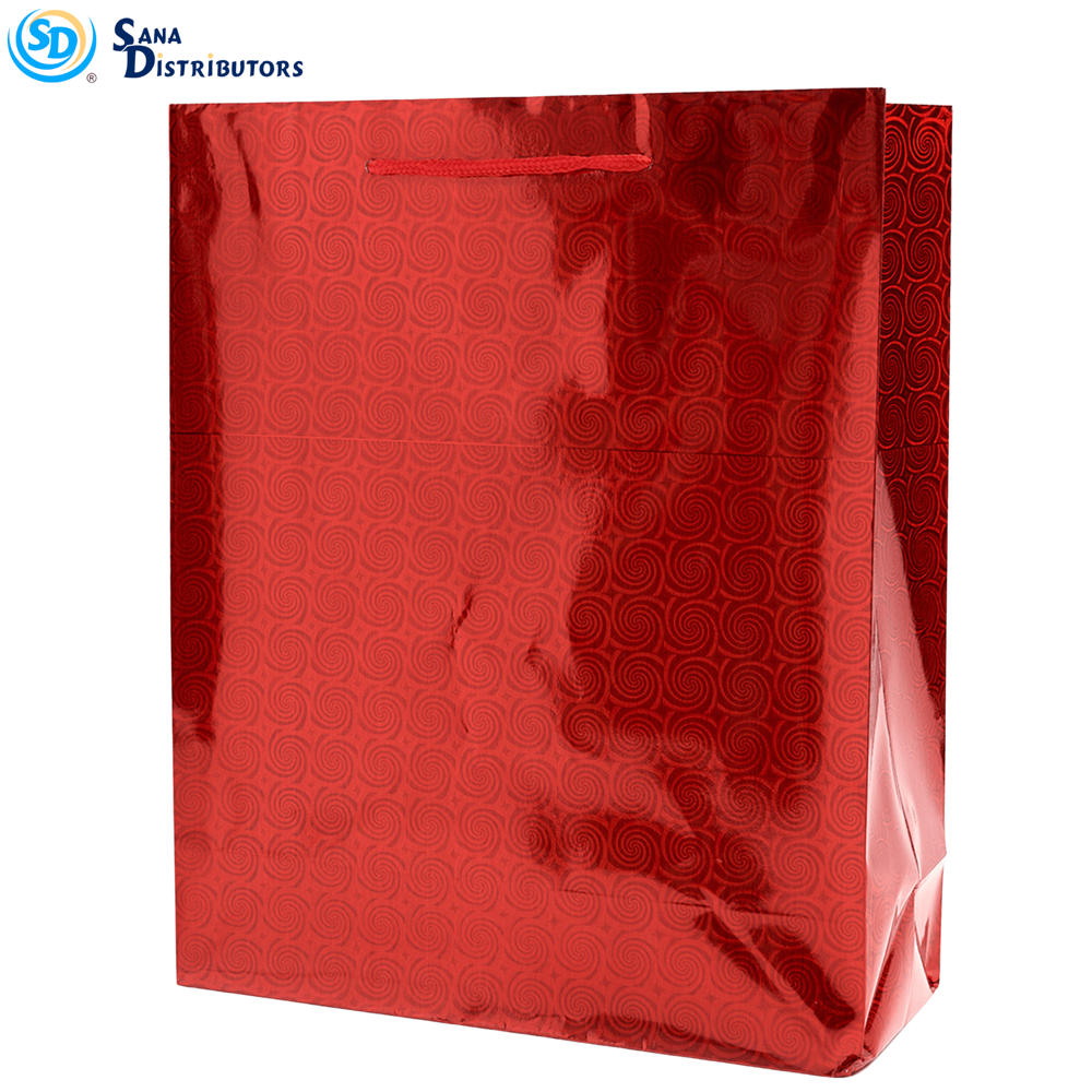 Gift Bags Shiny Assorted M 12"x10"X4" 12pcs ($0.58 per Unit)