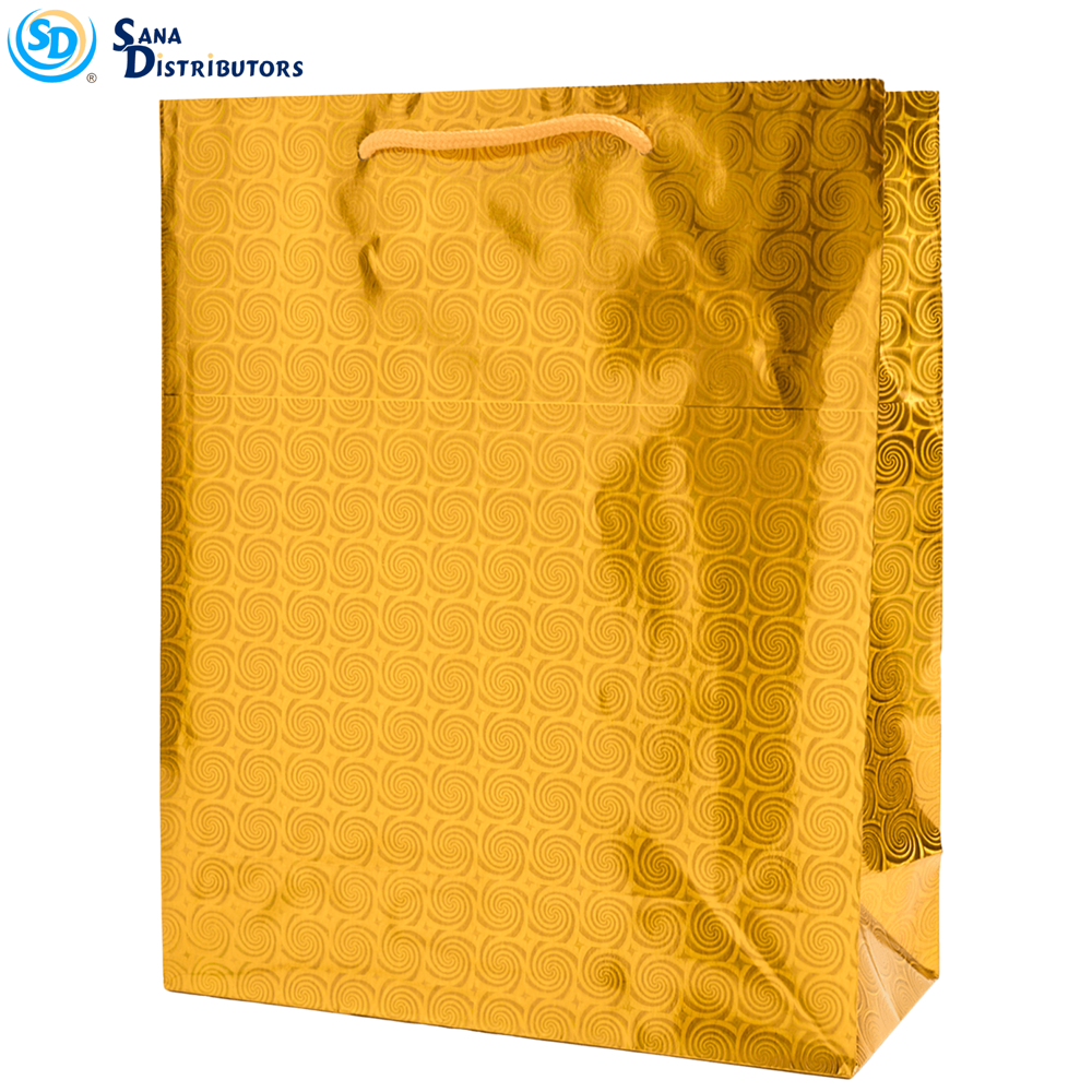 Gift Bags Shiny Assorted M 12"x10"X4" 12pcs ($0.58 per Unit)