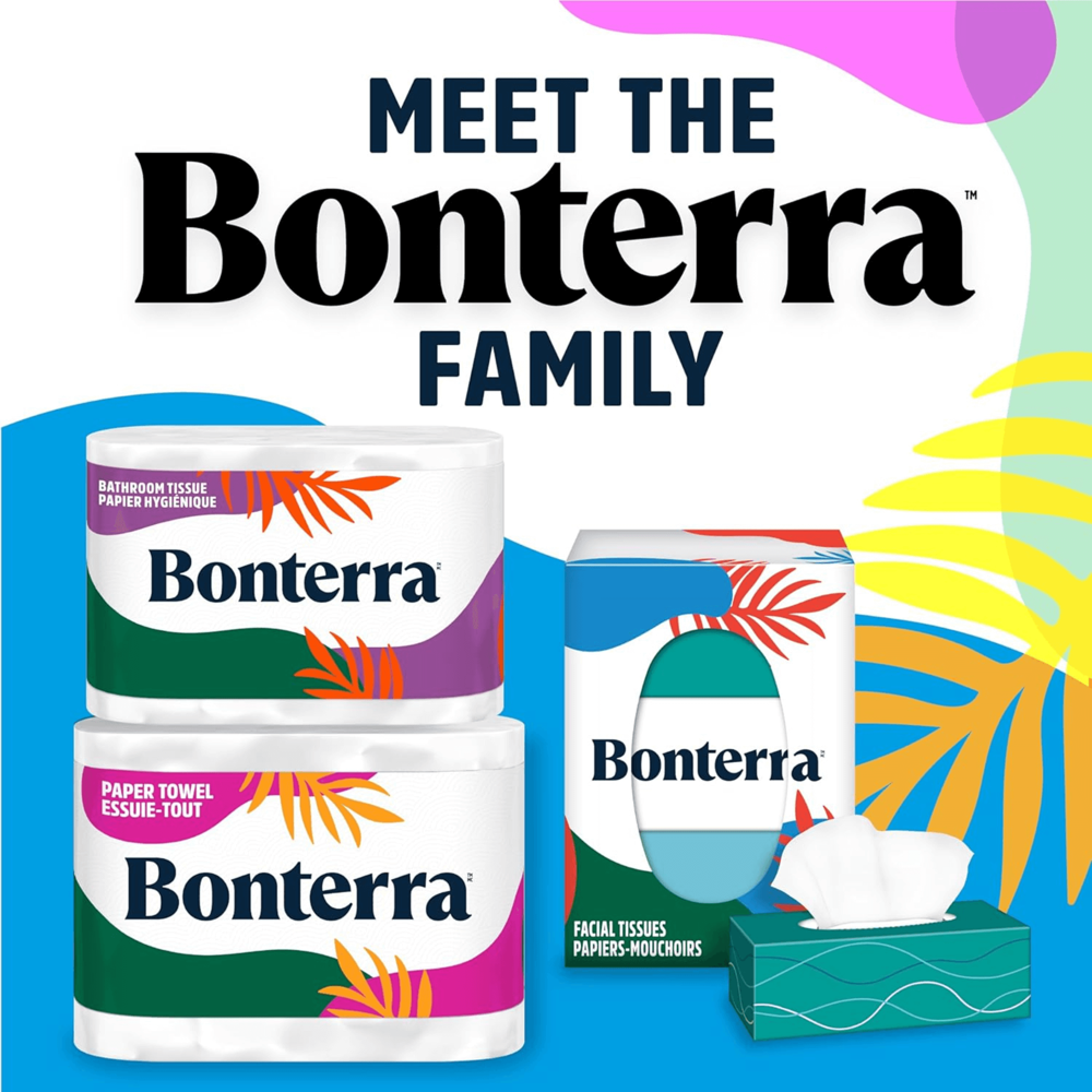 Bonterra Paper Towels 2-ply 3=6 Rolls [160 Sheets] ($31.92 for Case of 8)