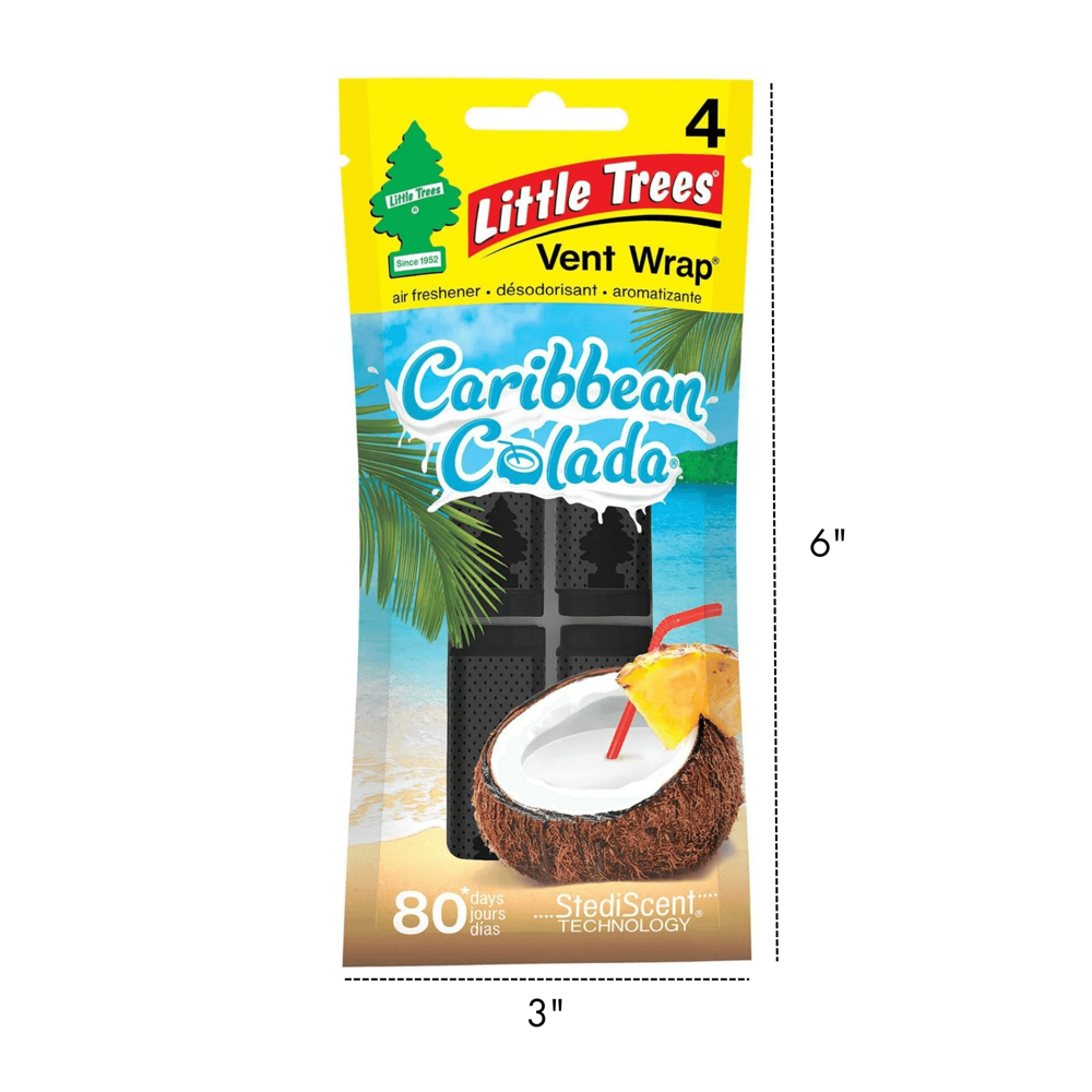 Little Trees Vent Wrap - Caribbean Colada 4pcs