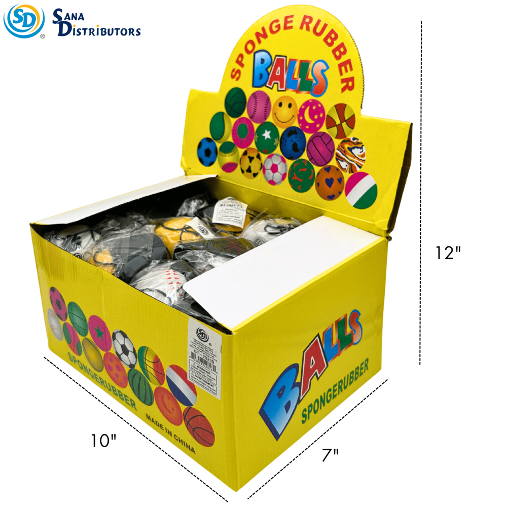 Bouncing Ball W/string Band 2.36" 24pcs ($1.25 per Unit)