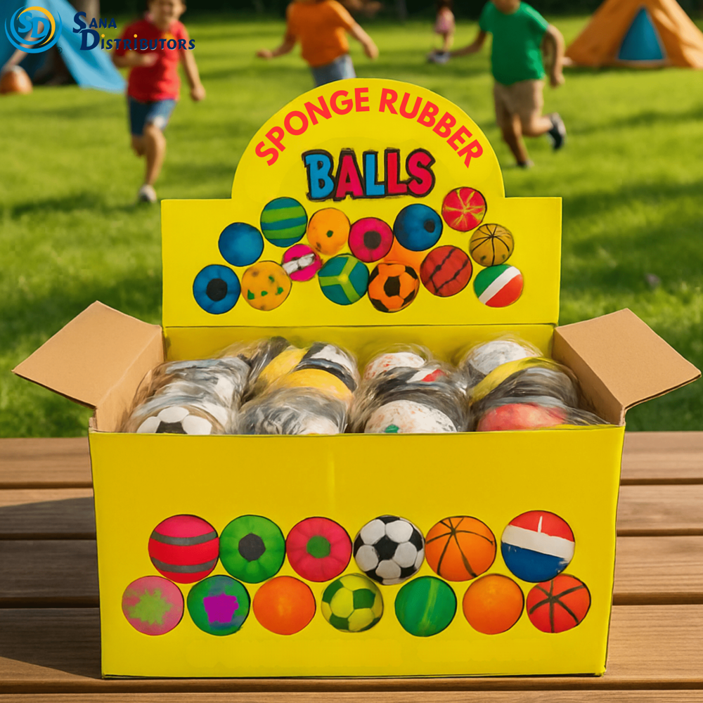 Bouncing Ball W/string Band 2.36" 24pcs ($1.25 per Unit)