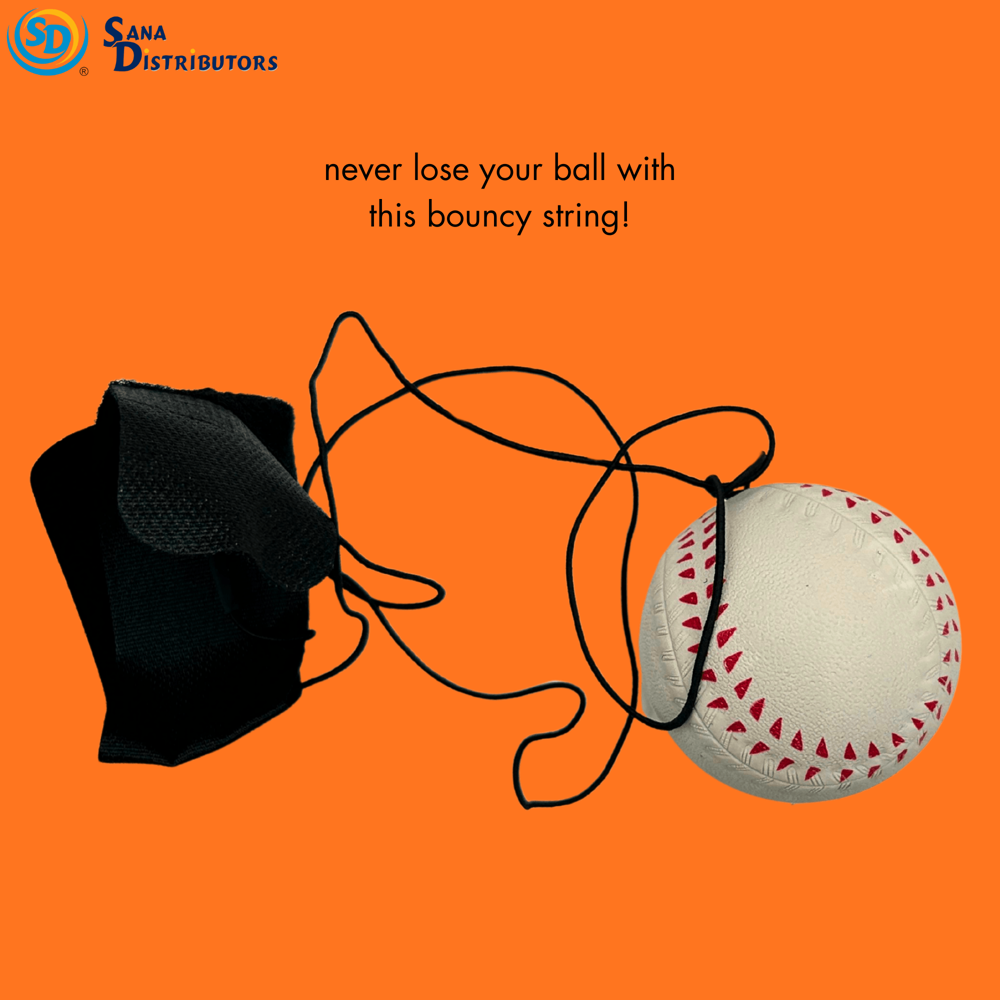 Bouncing Ball W/string Band 2.36" 24pcs ($1.25 per Unit)
