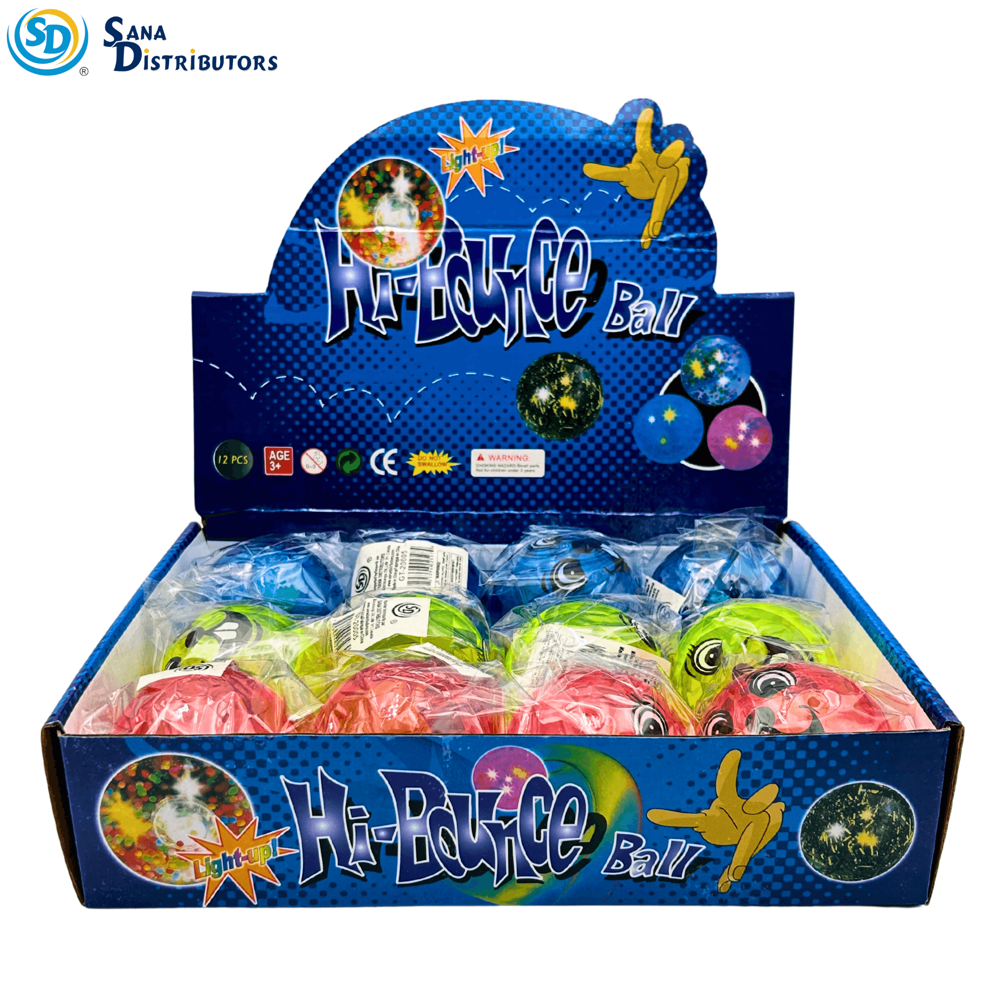 Light Up Bouncy Ball 12pcs ($1.08 per Unit)