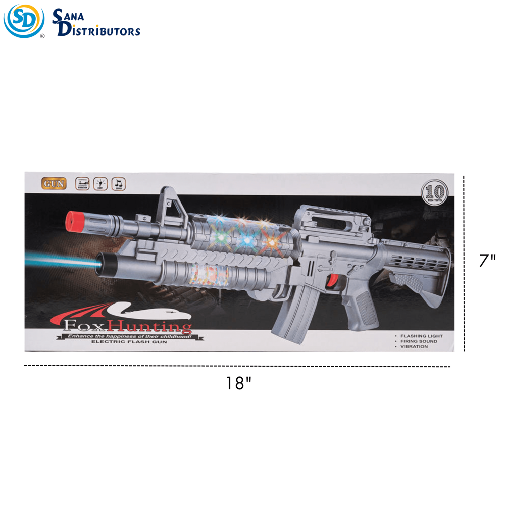 Toy Gun with Flashing Light [22" x 6"]