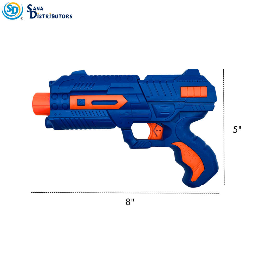 Toy Gun W/ Foam Bullets 8"
