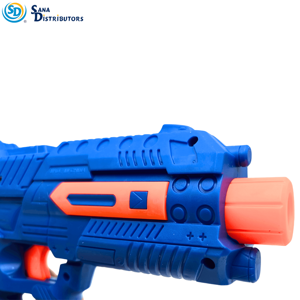 Toy Gun W/ Foam Bullets 8"