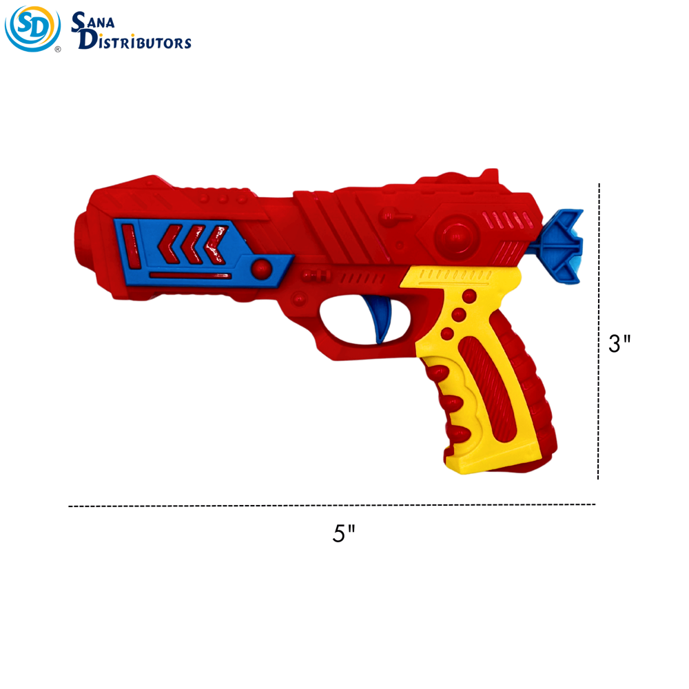 Toy Gun W/ Soft Bullets - Assorted Colours
