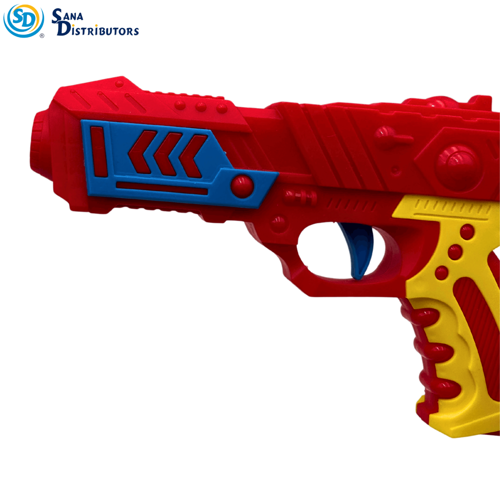 Toy Gun W/ Soft Bullets - Assorted Colours