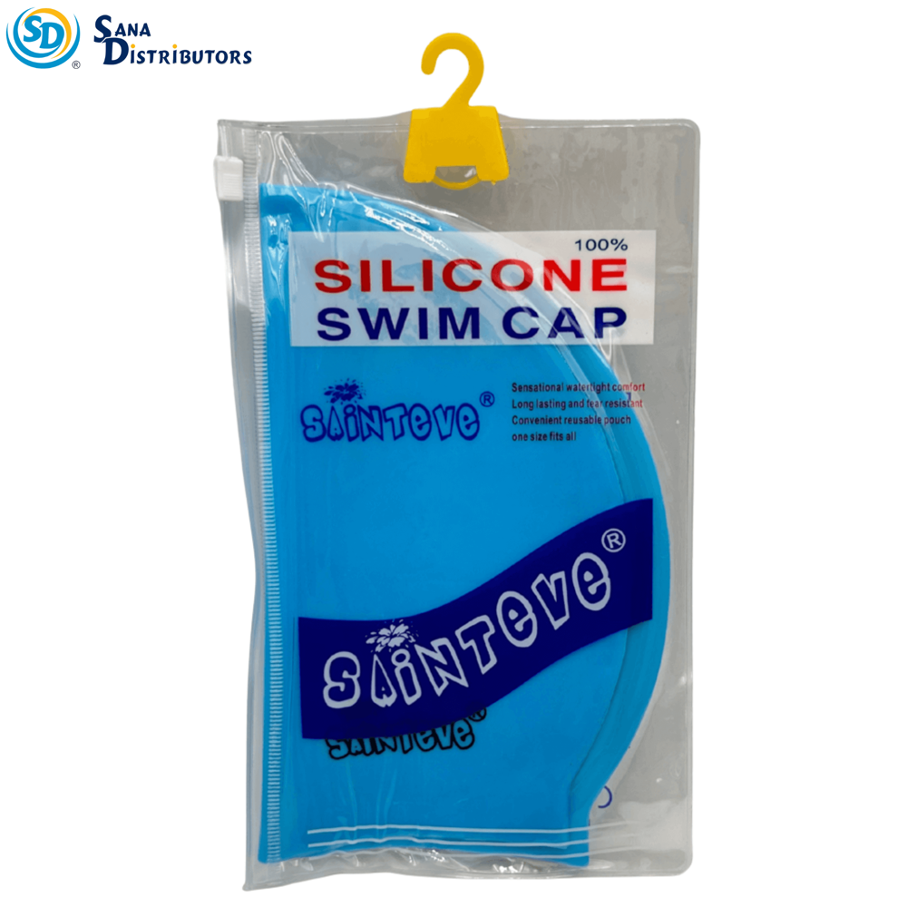 Silicone Swimming Cap - Assorted Colours [8" x 7"]