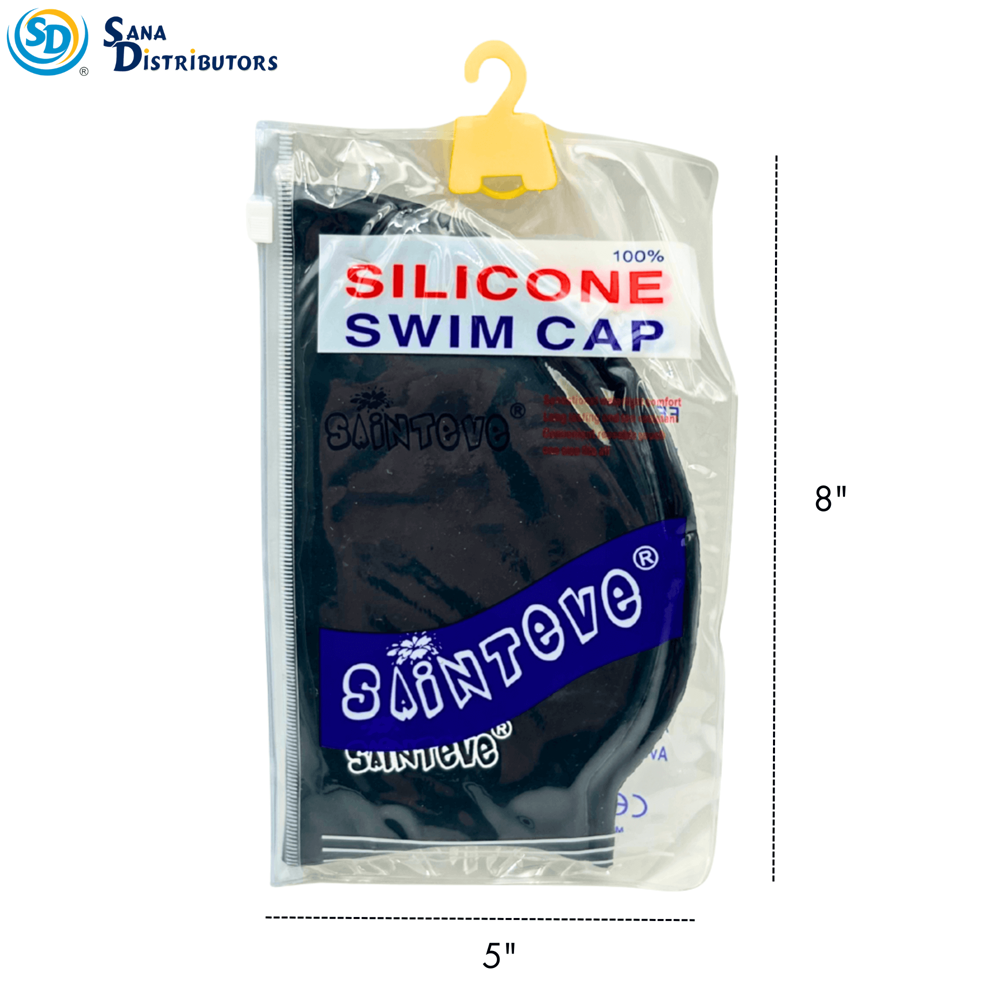 Silicone Swimming Cap - Assorted Colours [8" x 7"]