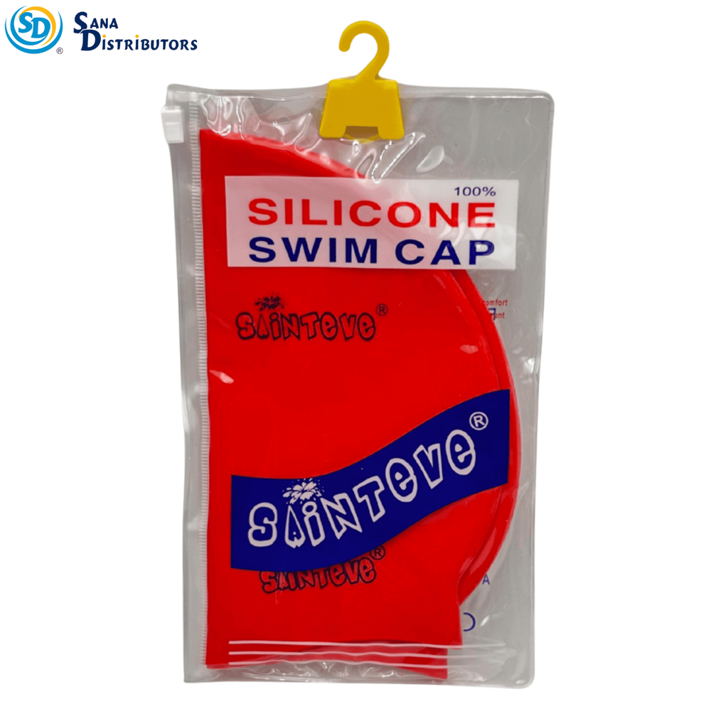 Silicone Swimming Cap - Assorted Colours [8" x 7"]