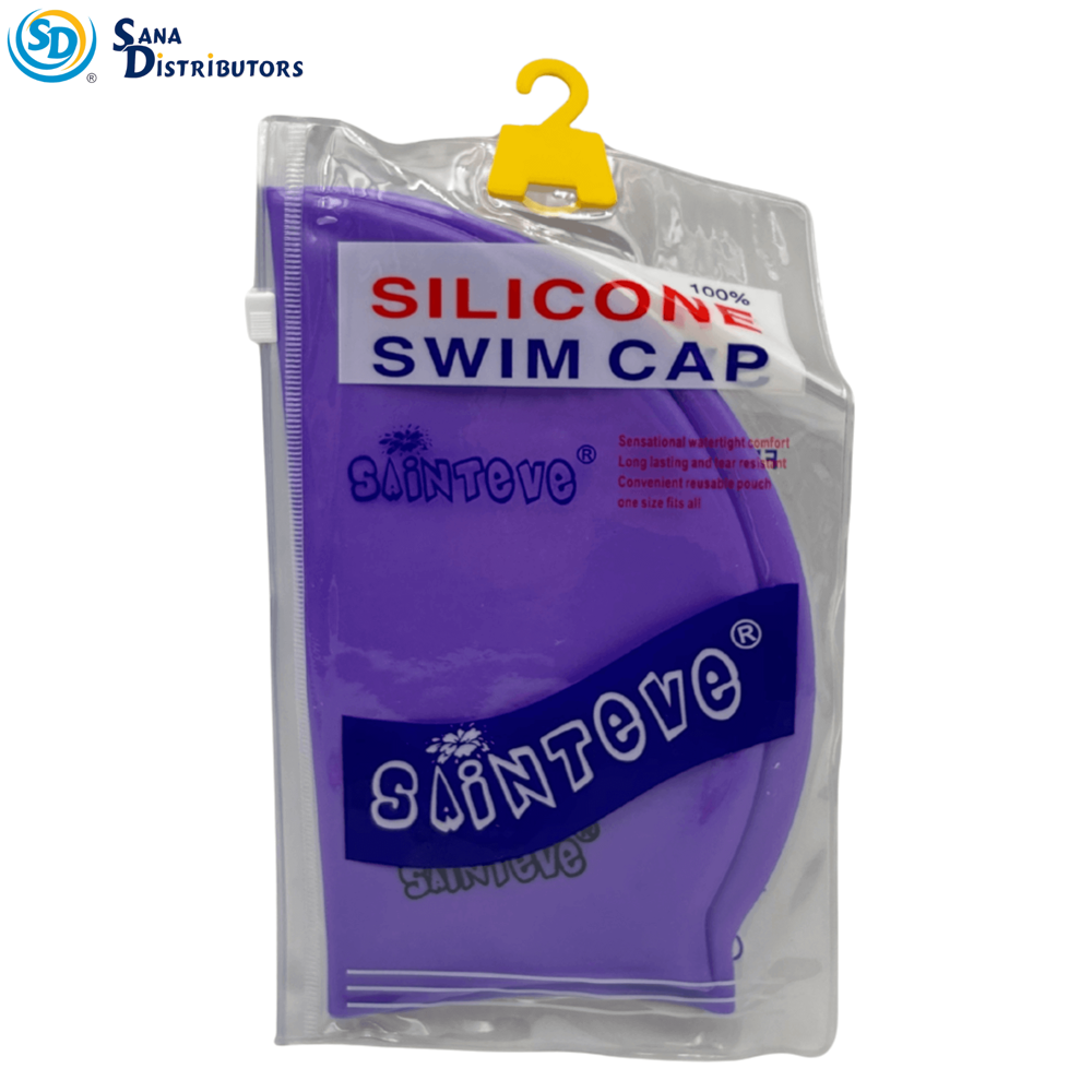 Silicone Swimming Cap - Assorted Colours [8" x 7"]