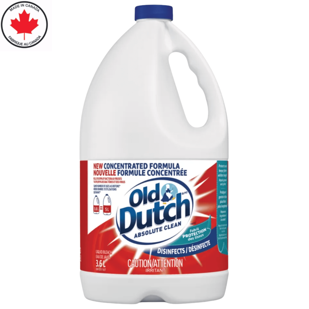 Old Dutch Absolute Clean Bleach 3.6 L ($26.94 for Case of 6)
