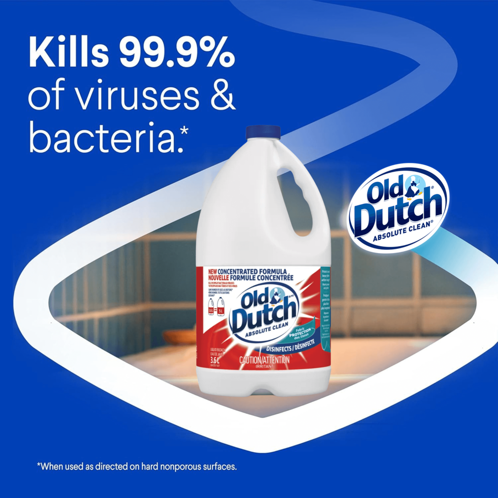 Old Dutch Absolute Clean Bleach 3.6 L ($26.94 for Case of 6)