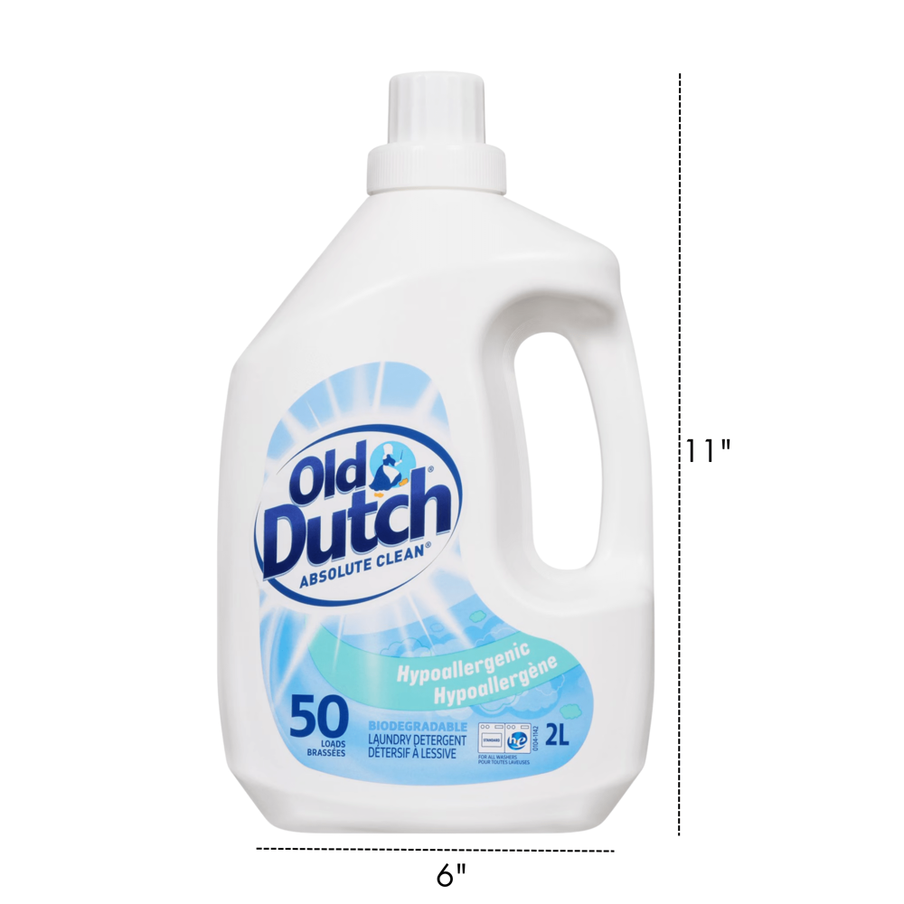 Old Dutch Detergent Hypoallerg. 2 L 50lds ($17.94 for 6pcs