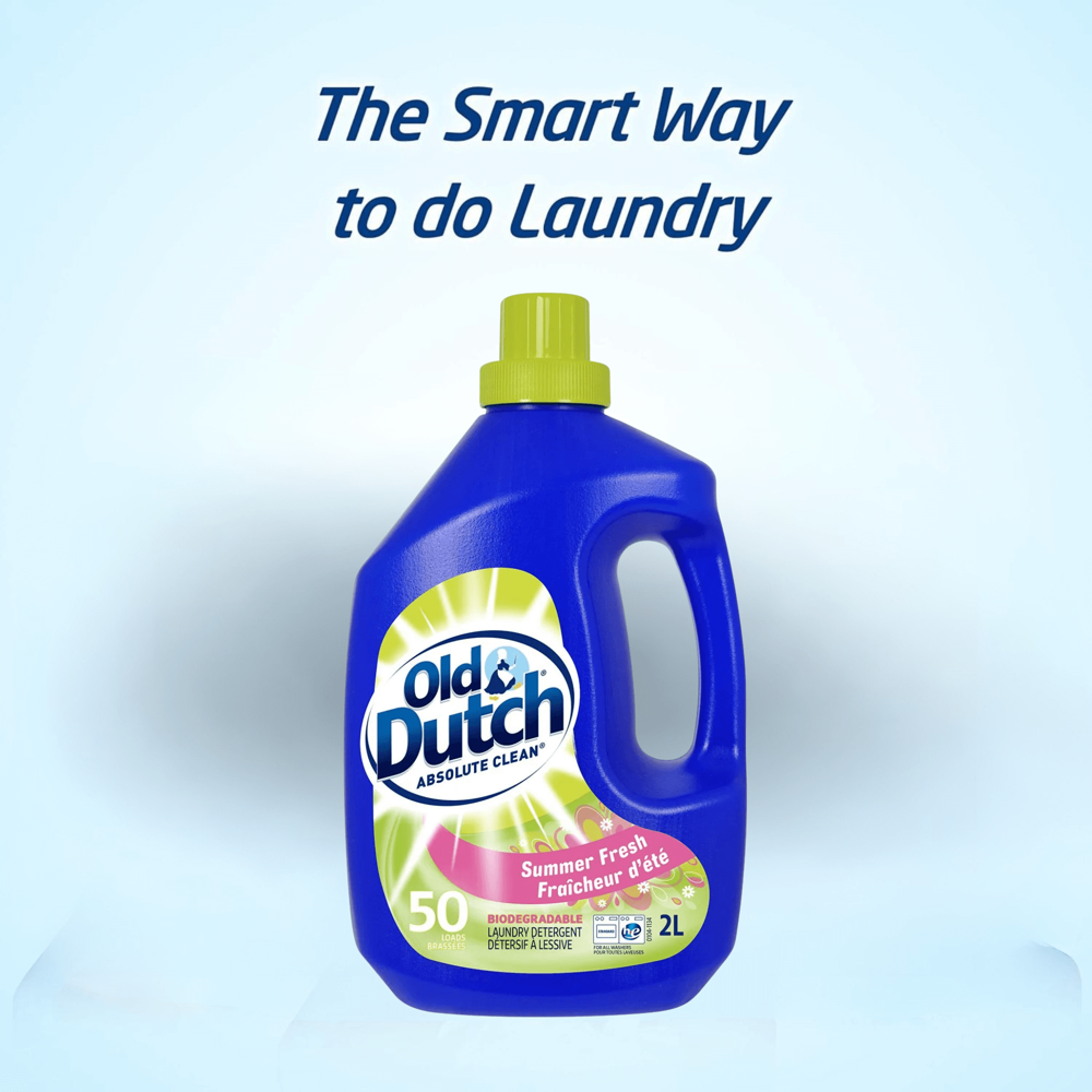 Old Dutch Laundry Det. Summer Fresh 2 L 50lds ($17.94 for Case of 6