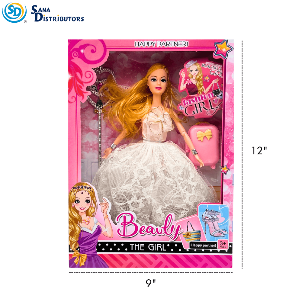 Princess Doll Set 3pcs 12"