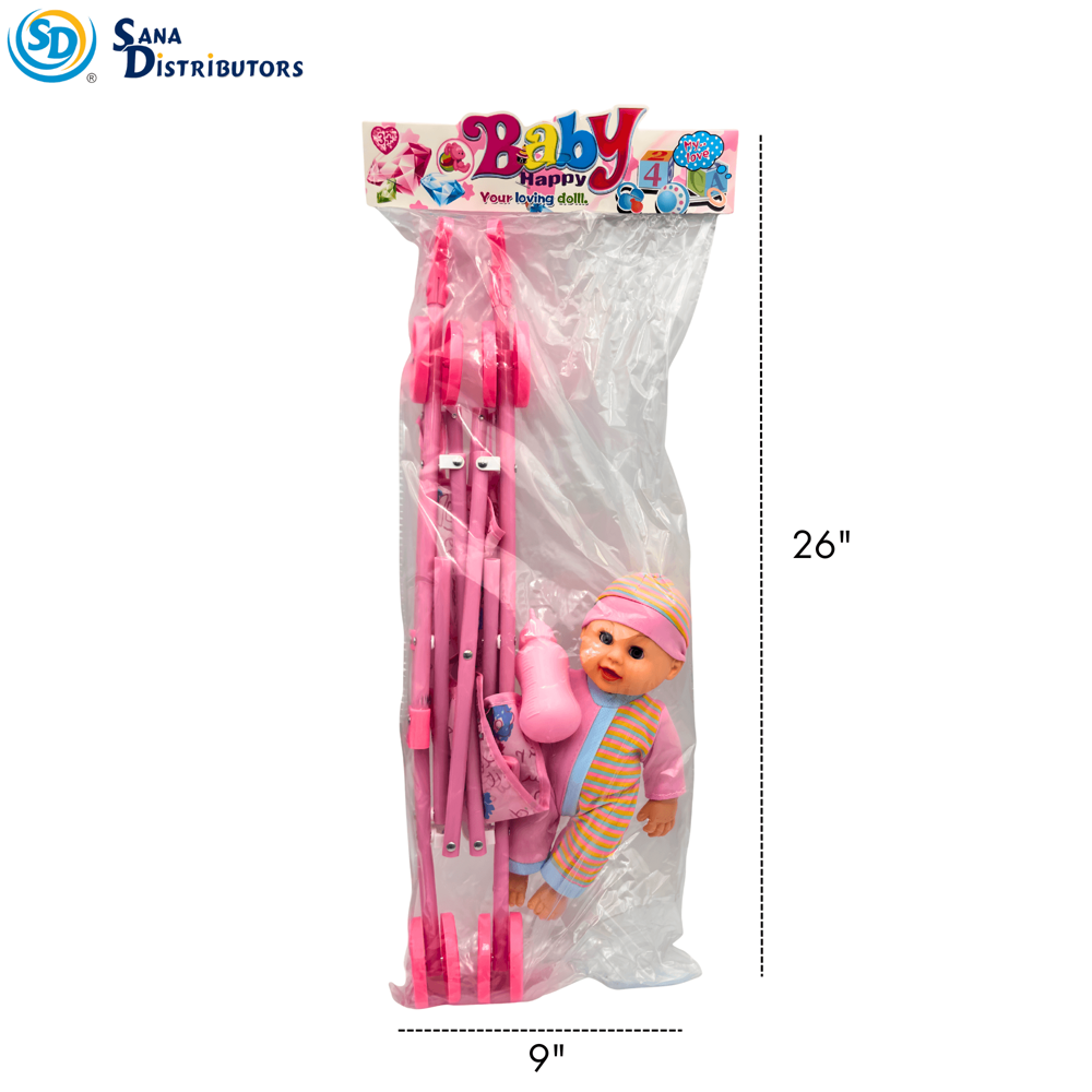 Baby Doll Stroller 22"