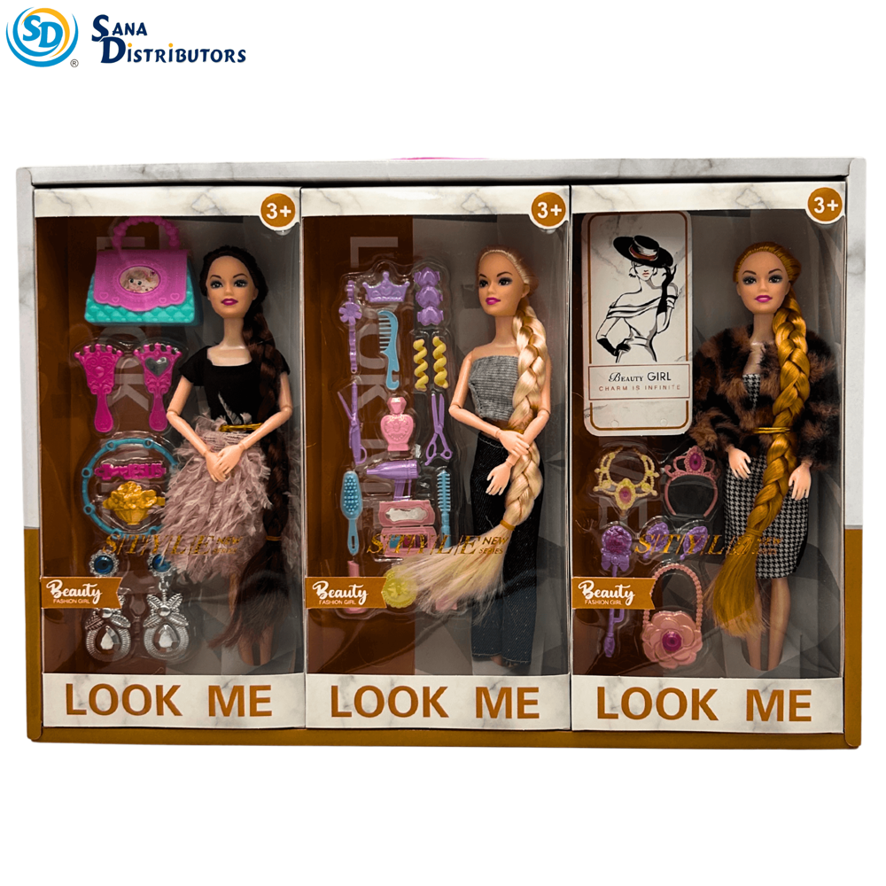 Beauty Girl - Fashion Dolls 3pcs ($5.99 per Unit)
