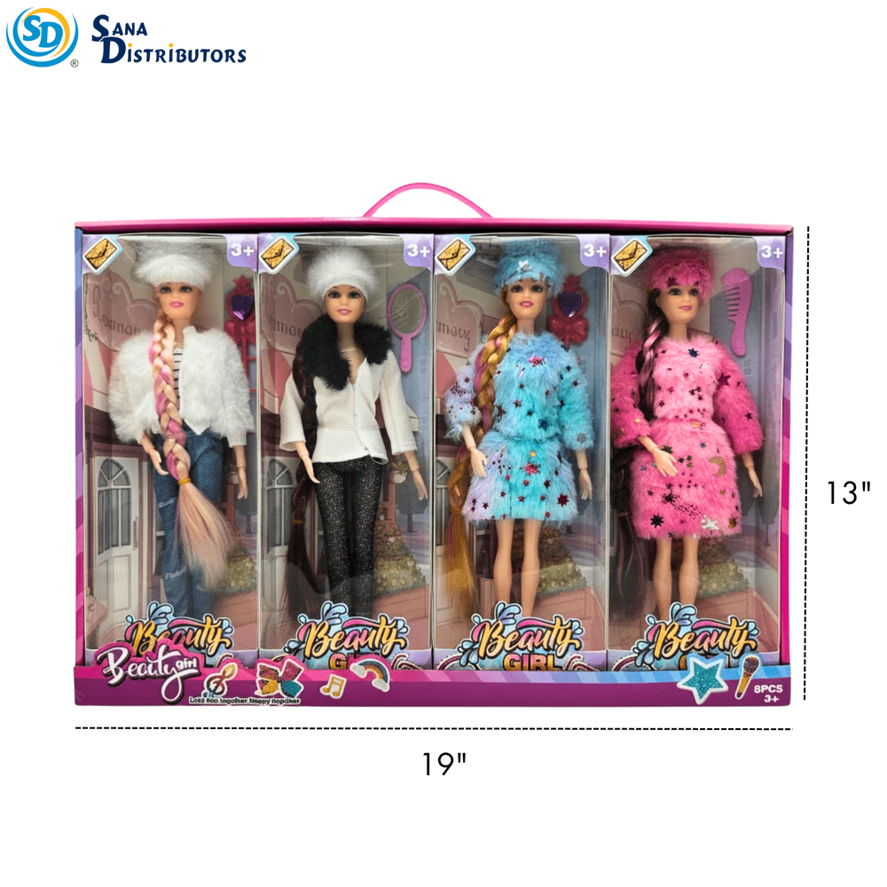 Beauty Girl Dolls 8pcs ($4.99 per Unit