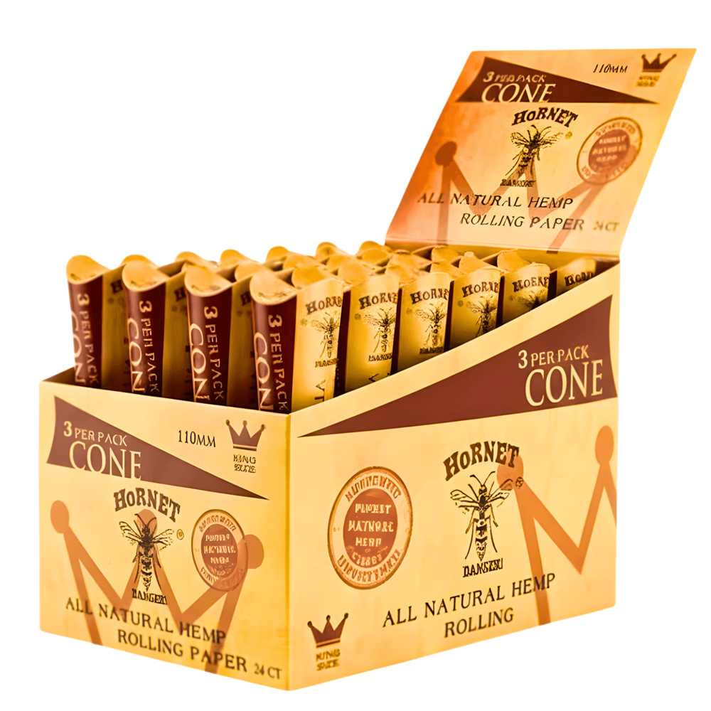 Hornet Hemp Pre-rolled Cones 3ct 24pcs ($10.99 for 24pcs)