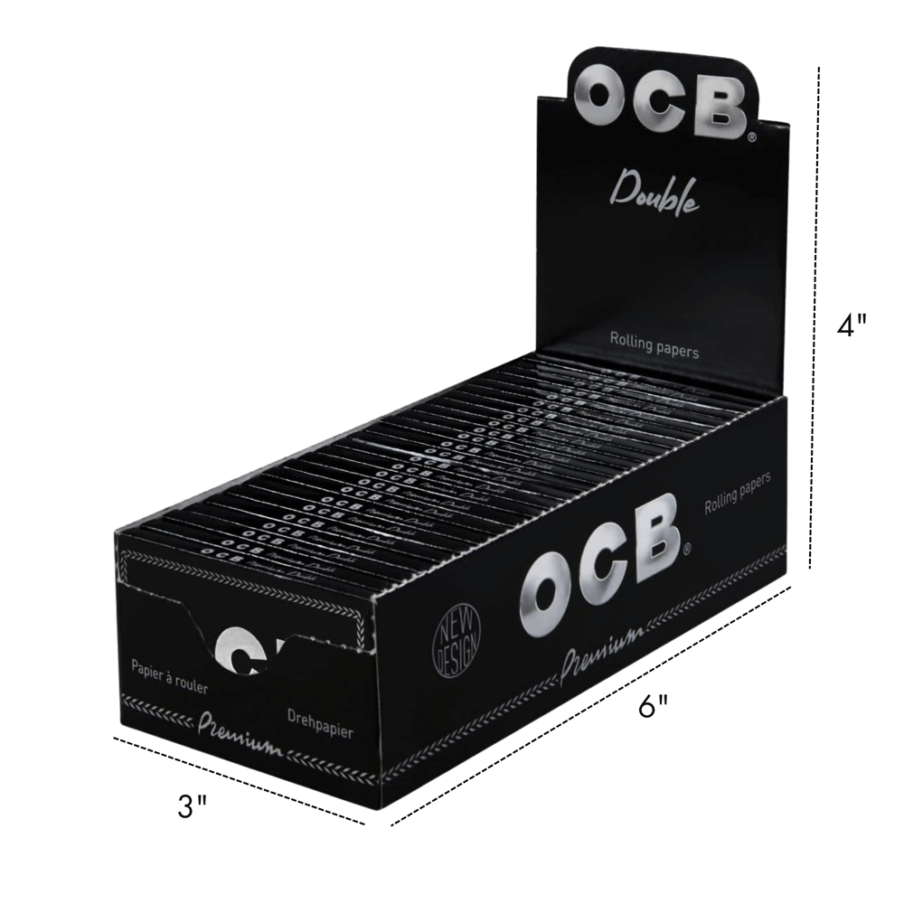 Ocb Black Double Rolling Papers 25pcs