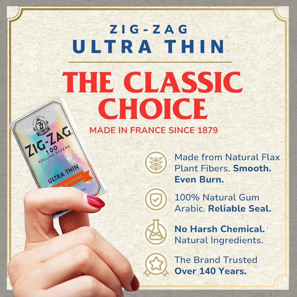 Zig-zag Rolling Papers-ultra Thin 25pcs