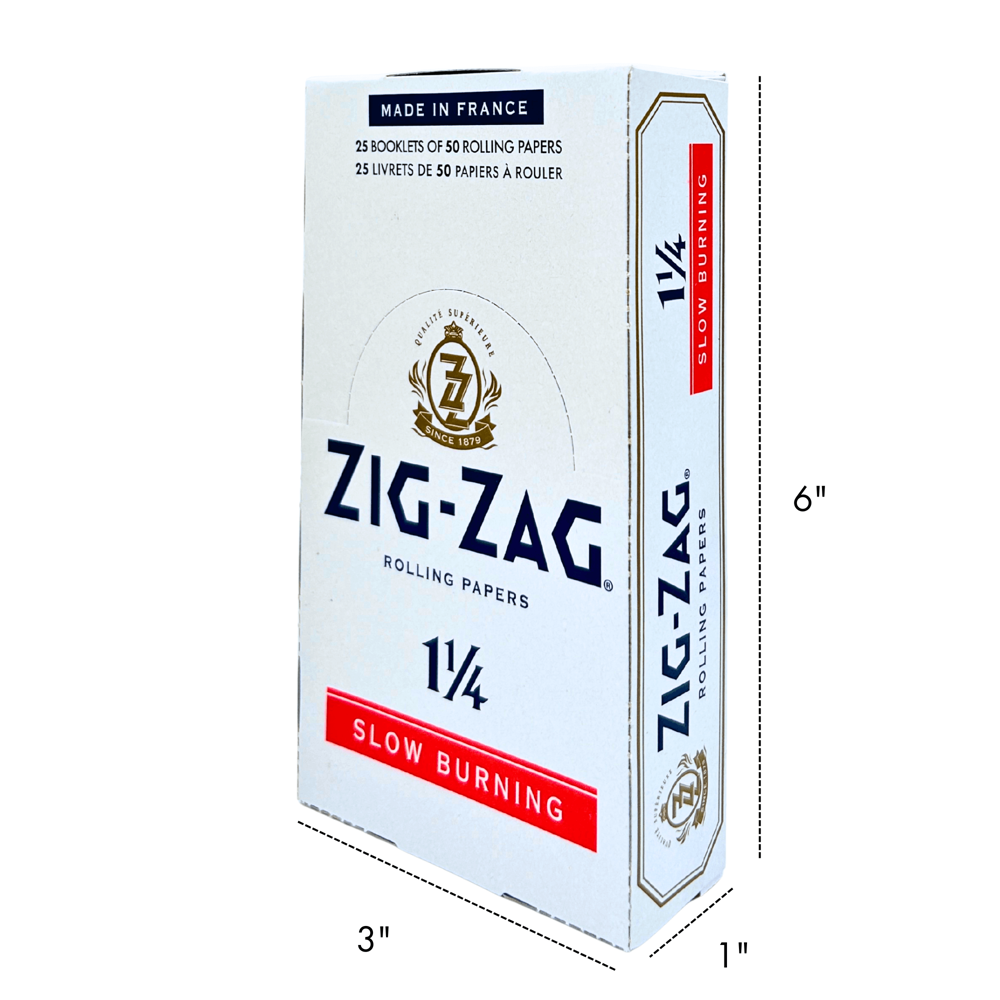 Zig-zag Rolling Papers – Slow Burn 1 1/4 25pcs
