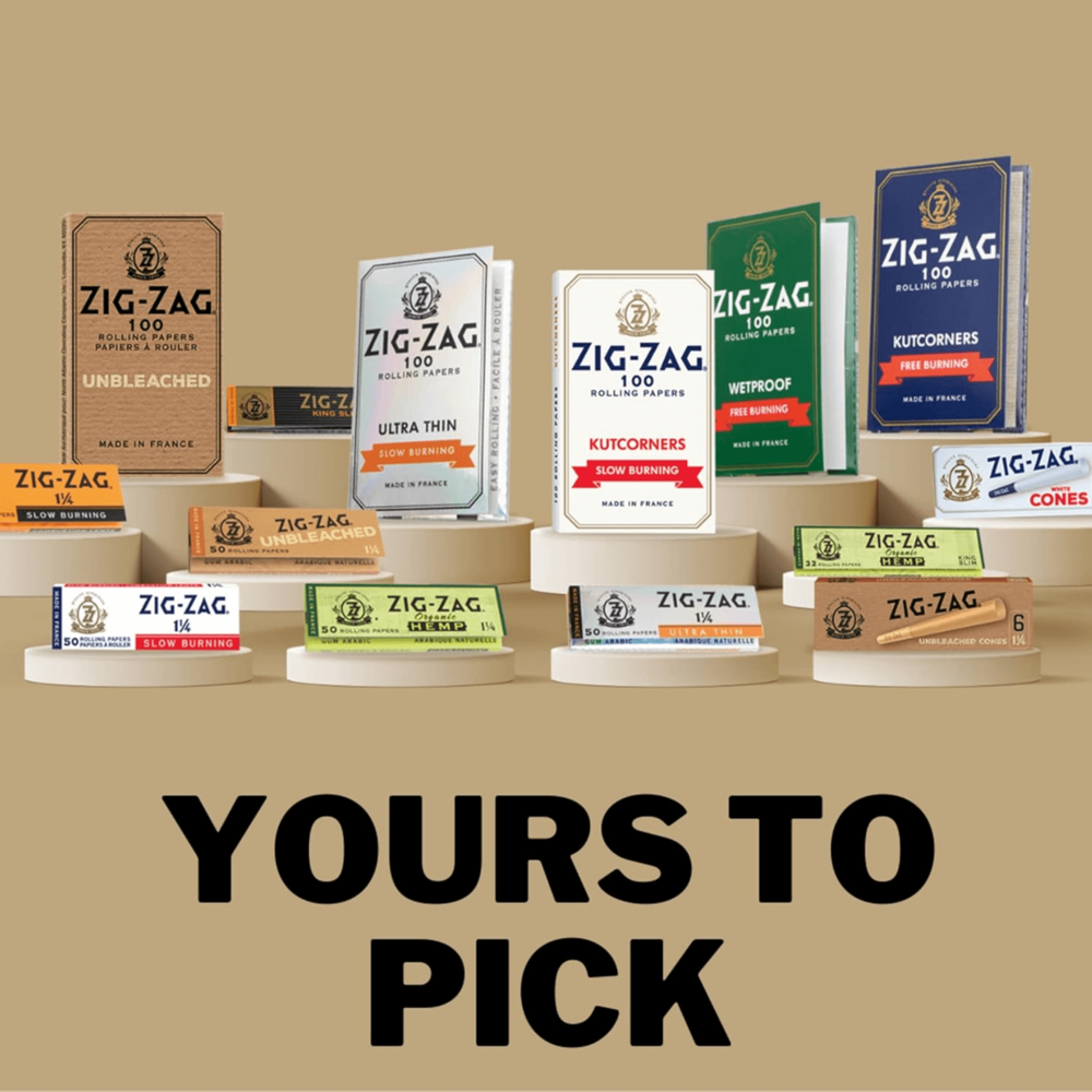 Zig-zag Rolling Papers - Unbleached 1 1/4 25pcs