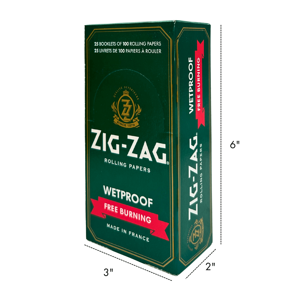 Zig-zag Rolling Papers - Wetproof Free Burning 25pcs