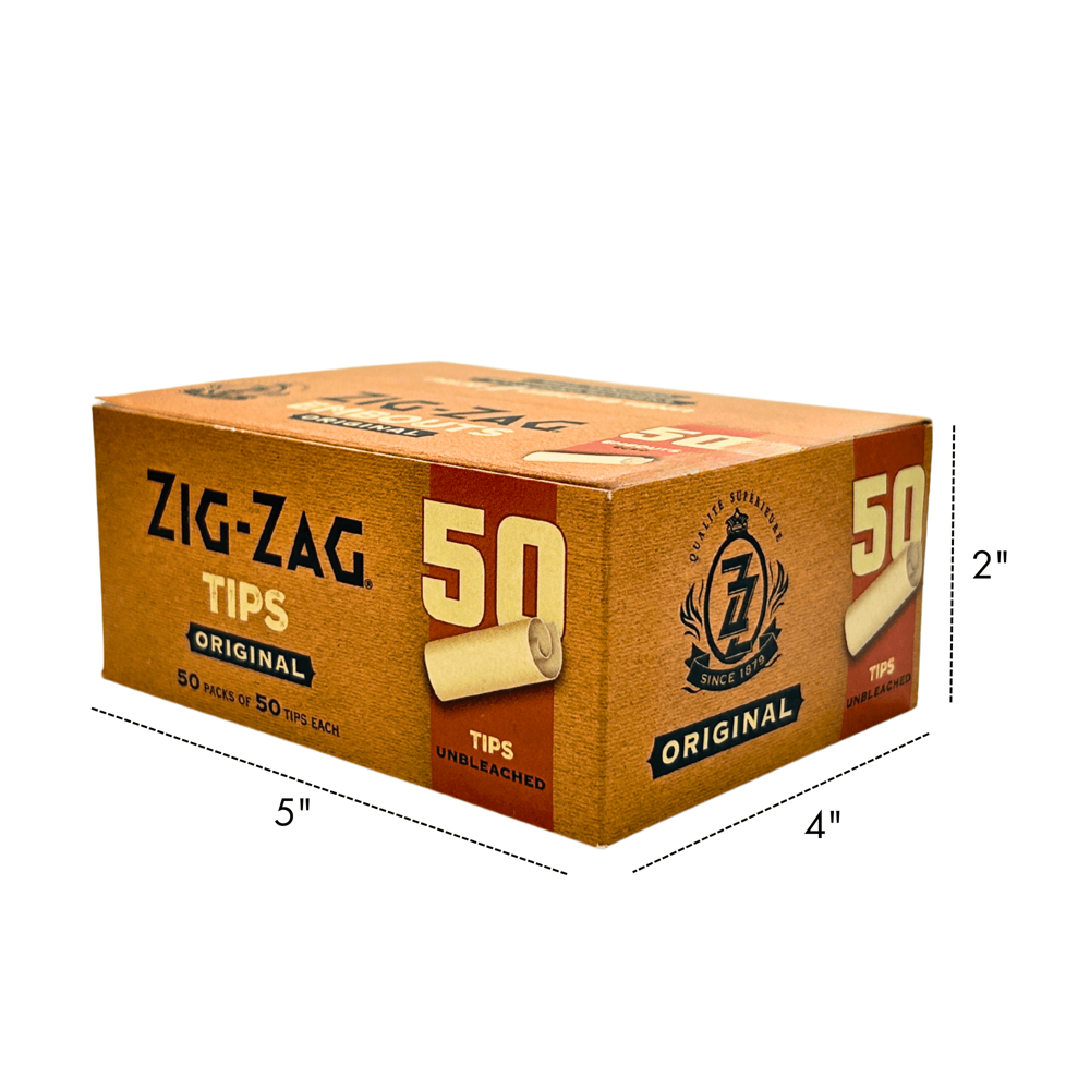 Zig-zag Unbleached Tips 50pcs