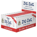 Zig-zag Rolling Papers Slow Burning with Tips 24pcs