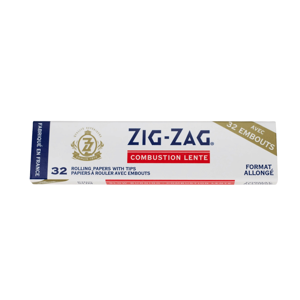 Zig-zag Rolling Papers Slow Burning with Tips 24pcs