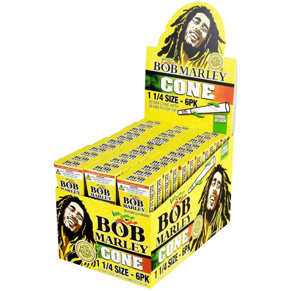 Bob Marley Pre-roll Cones 1 1/4 6pk / 33pcs