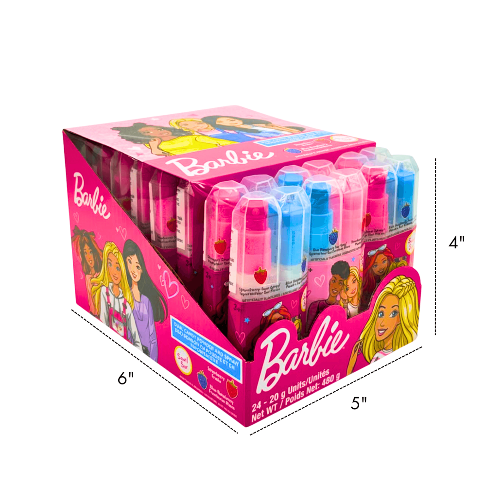 Barbie Sour Dual Candy Powder & Spray 20 g 24pcs ( $1.49 per Unit )
