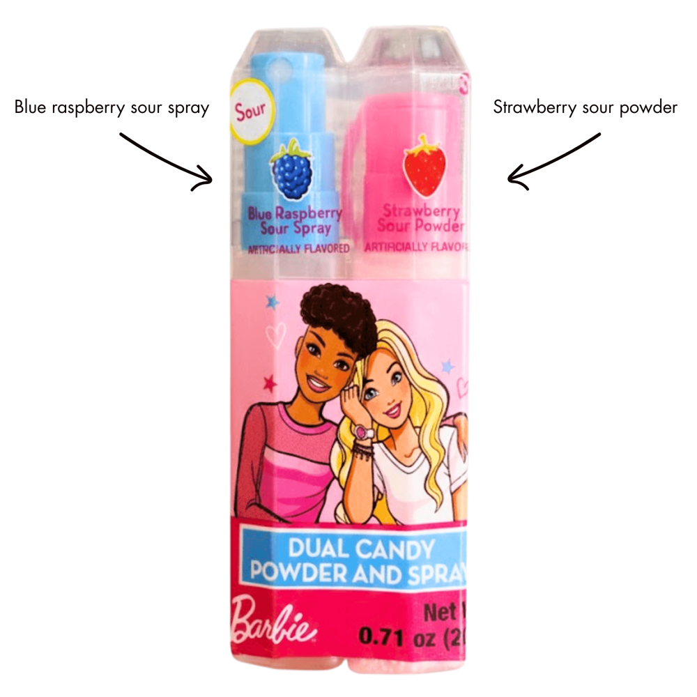Barbie Sour Dual Candy Powder & Spray 20 g 24pcs ( $1.49 per Unit )